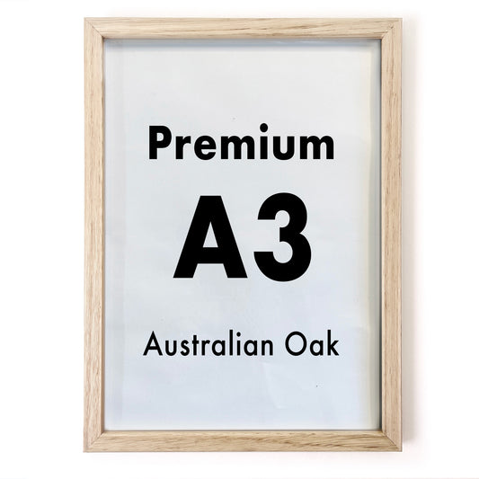 Premium A3 Australian Oak Frame and Print