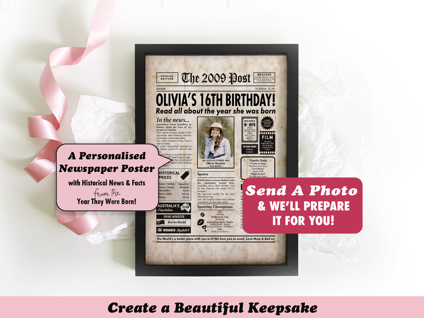 16th Birthday Digital Newspaper