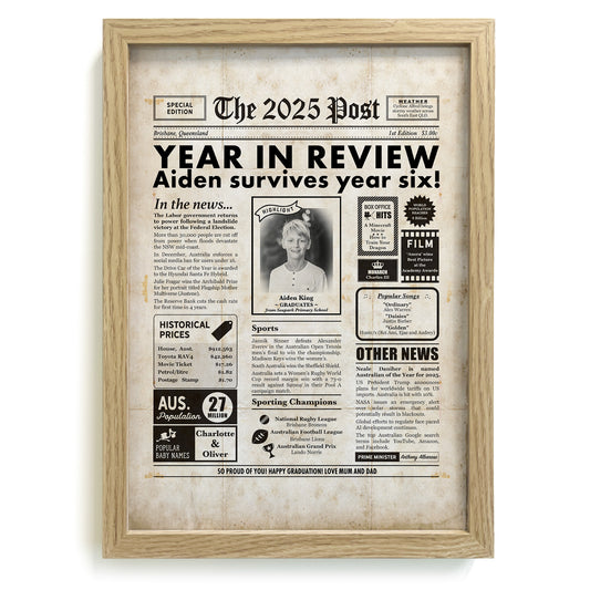 Graduation Framed Print for Year 6