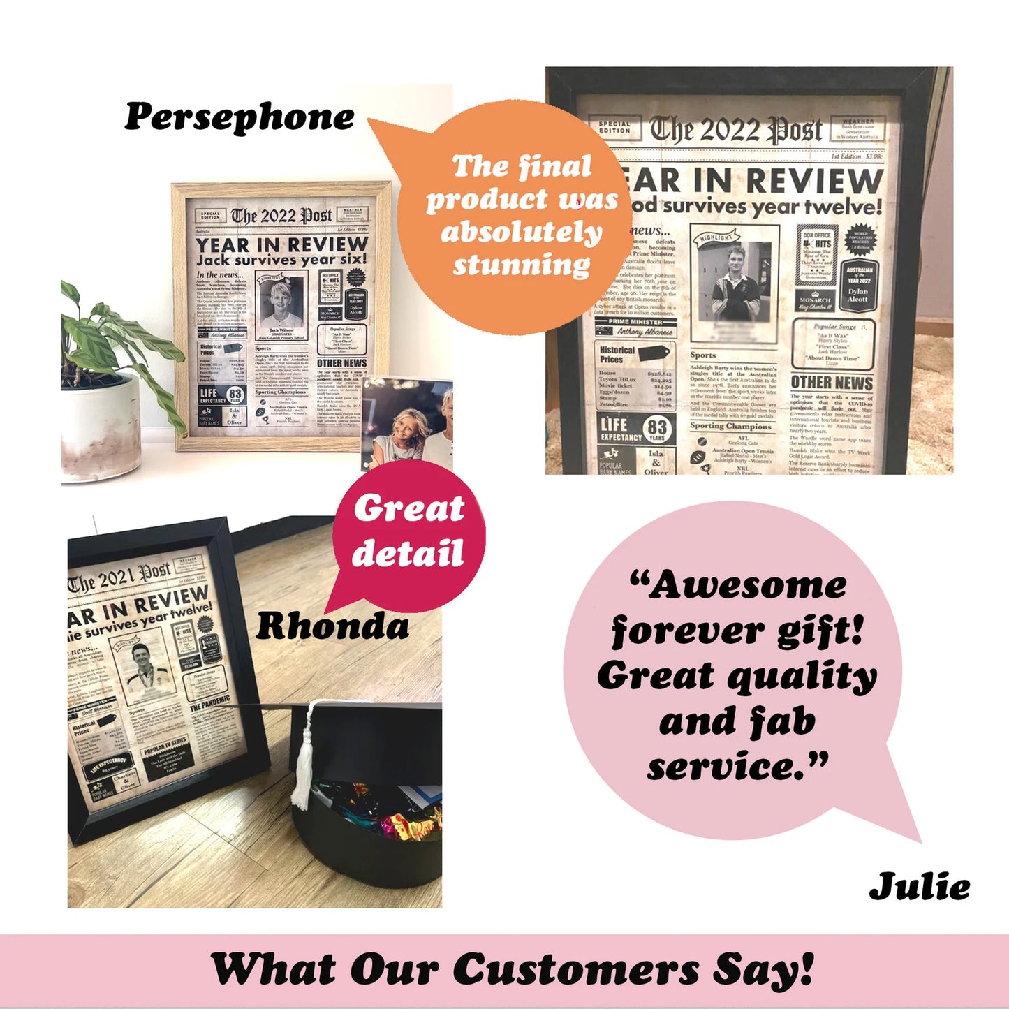 Graduation Framed Print for Year 12 Students