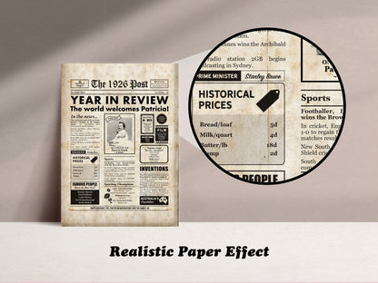 100th Birthday Digital Newspaper