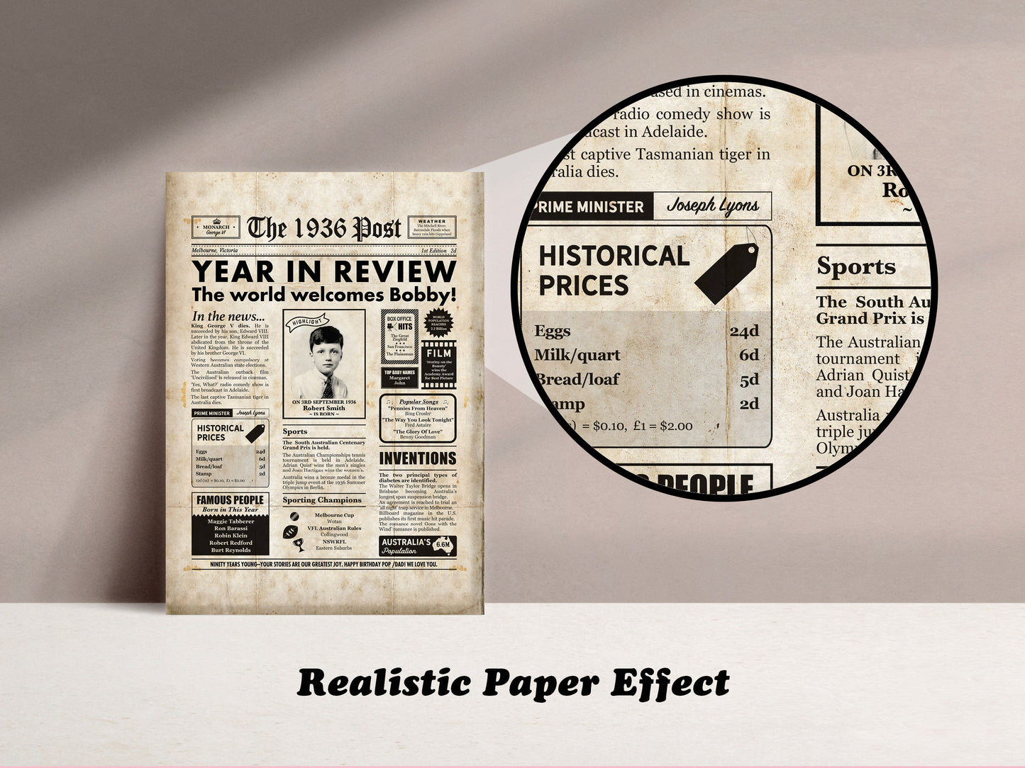 90th Birthday Digital Newspaper