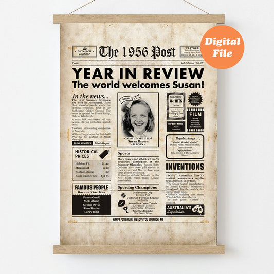 70th Birthday Digital Newspaper