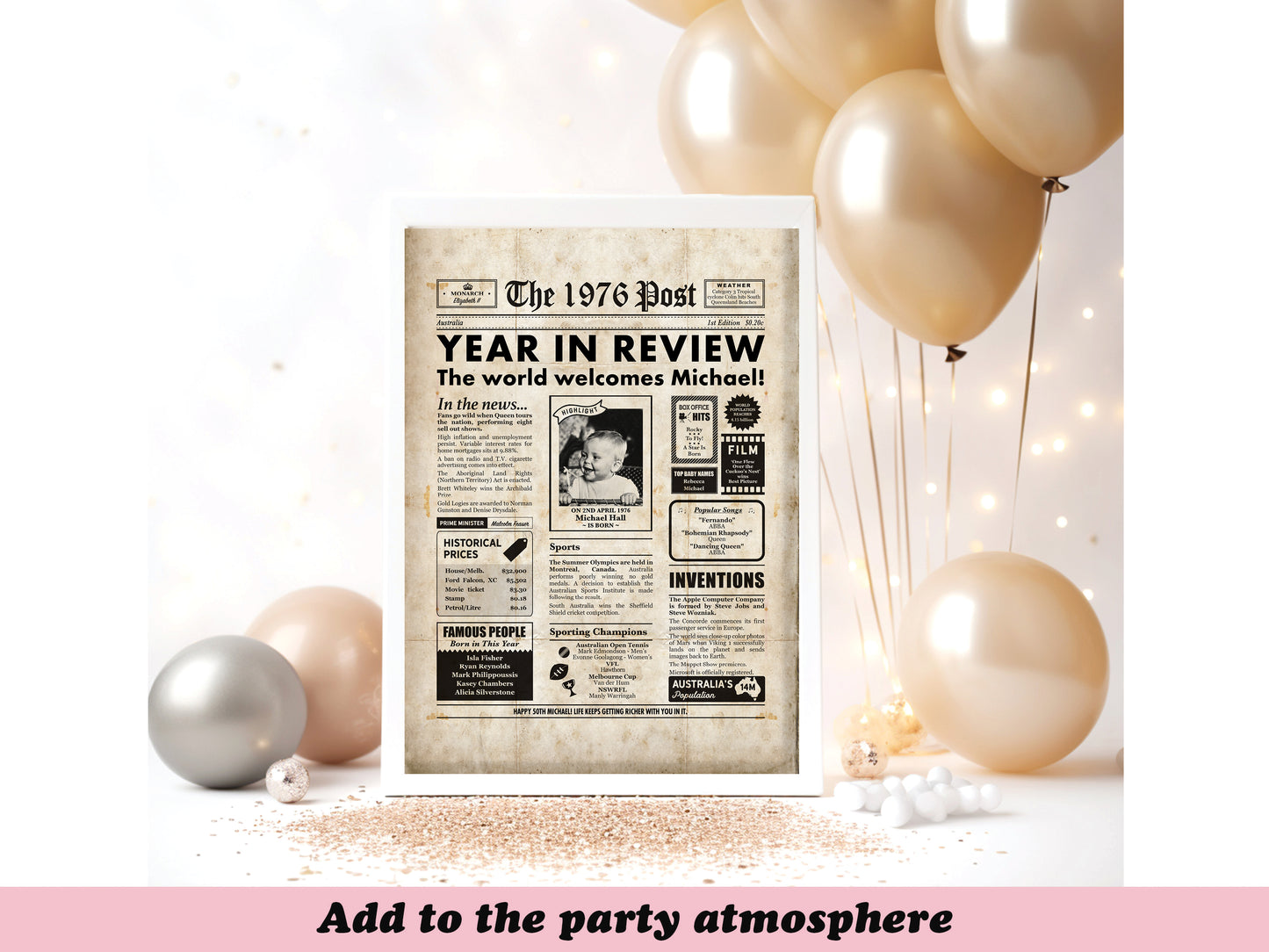 50th Birthday Digital Newspaper