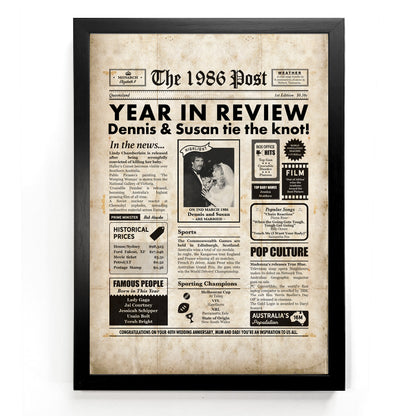 40th Anniversary Framed Print