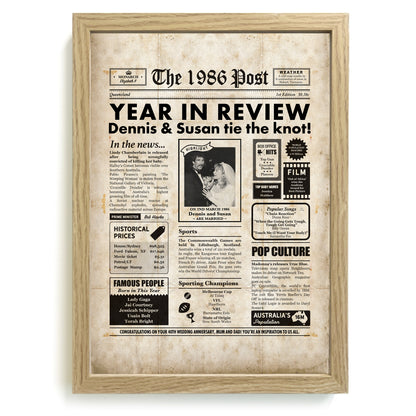 40th Anniversary Framed Print