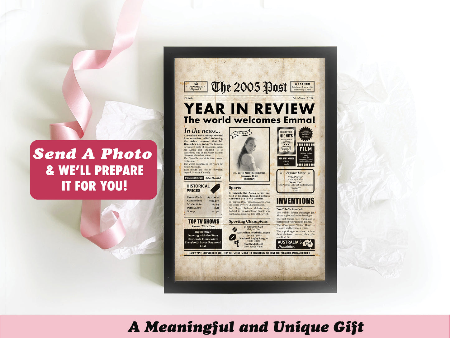 21st Birthday Digital Newspaper