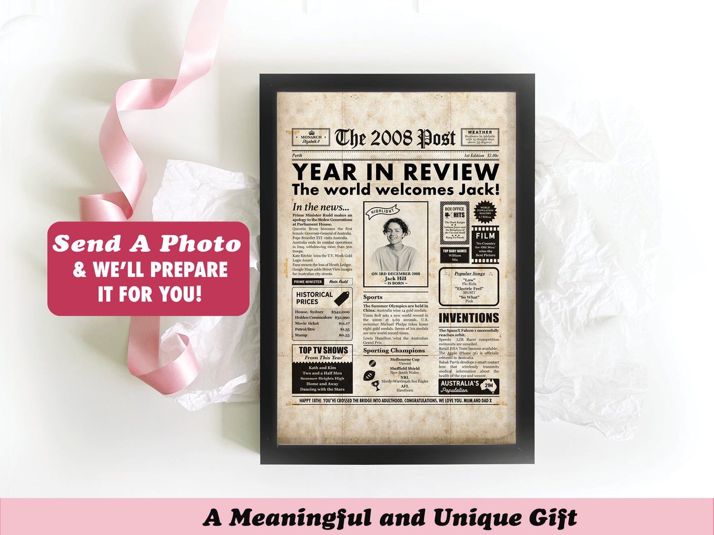 18th Birthday Digital Newspaper