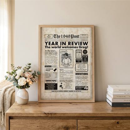 Born in 1949 | Australian Personalised Digital Newspaper