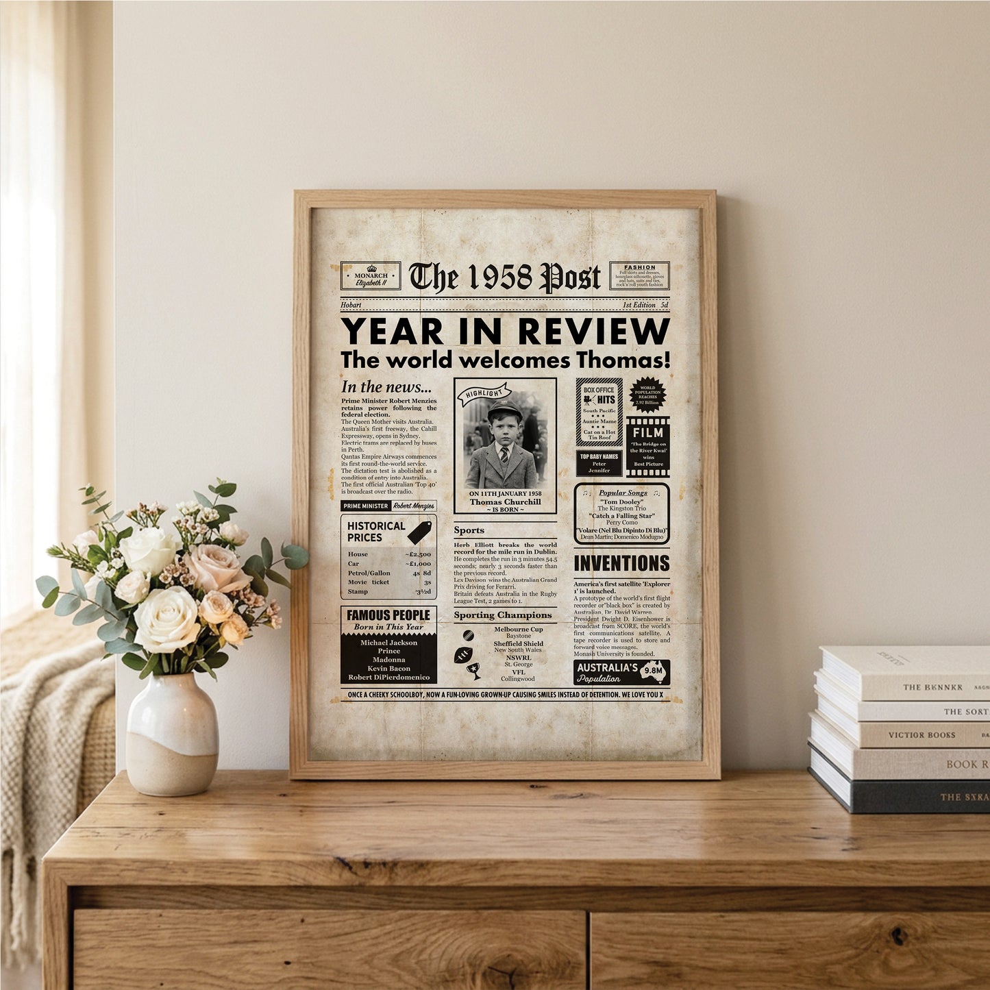 Born in 1958 | Australian Personalised Digital Newspaper