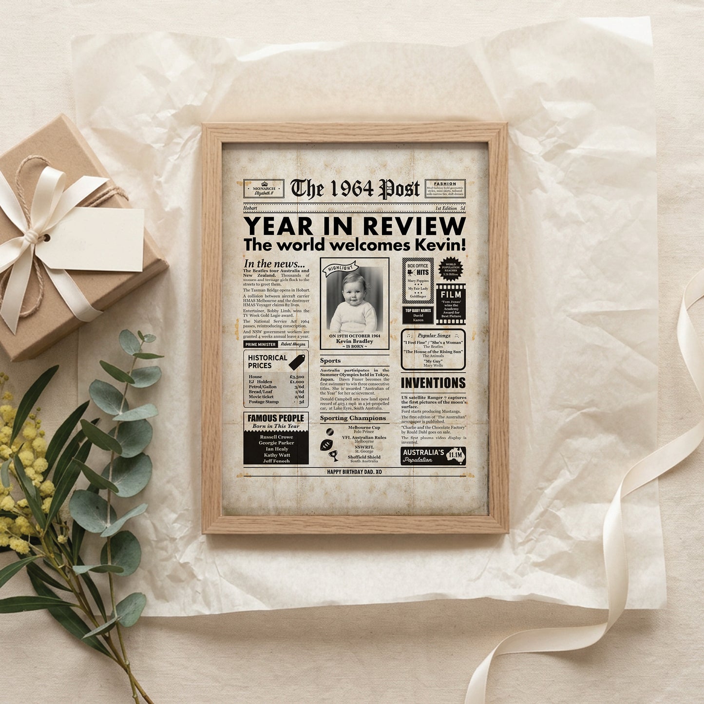 Born in 1964 | Australian Personalised Digital Newspaper
