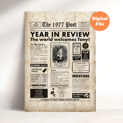 Born in 1977 | Australian Personalised Digital Newspaper