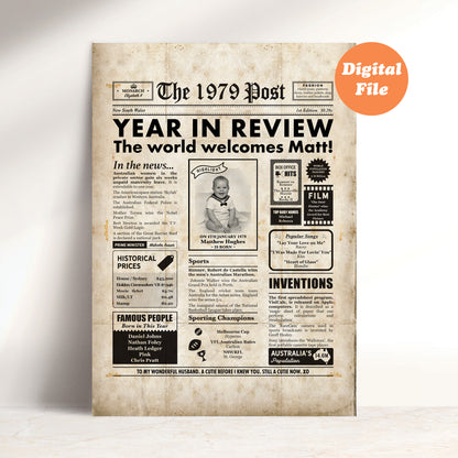 Born in 1979 | Australian Personalised Digital Newspaper