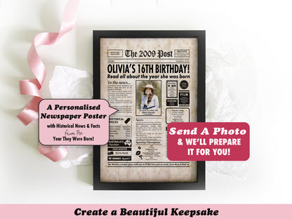 16th Birthday Digital Newspaper