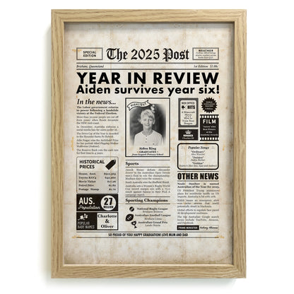 Graduation Framed Print for Year 6